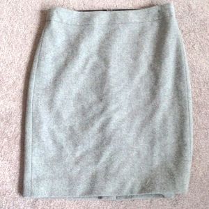 JCrew the pencil skirt gray wool